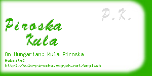 piroska kula business card